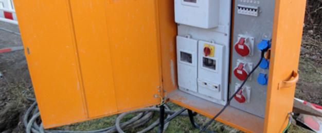Baustrom bei Elektro Gräfe Erfurt in Erfurt